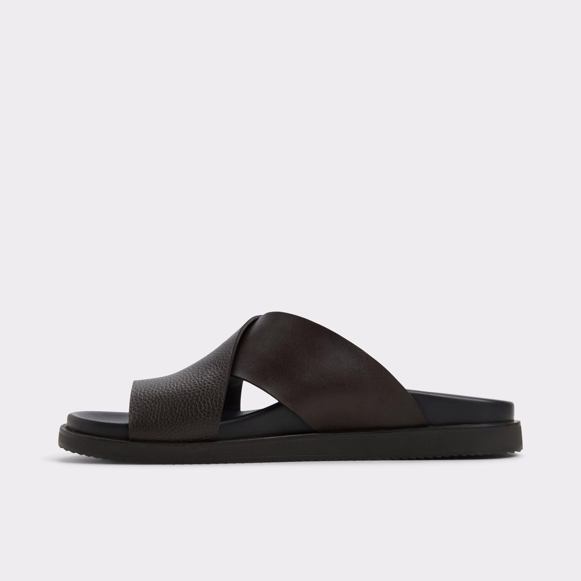 Darley Dark Brown Men's Sandals & Slides | ALDO US Product Image