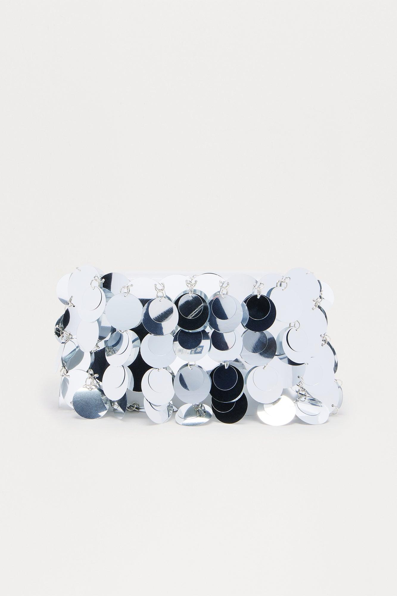 Treat Me Good Sequin Crossbody Bag - Silver Female Product Image