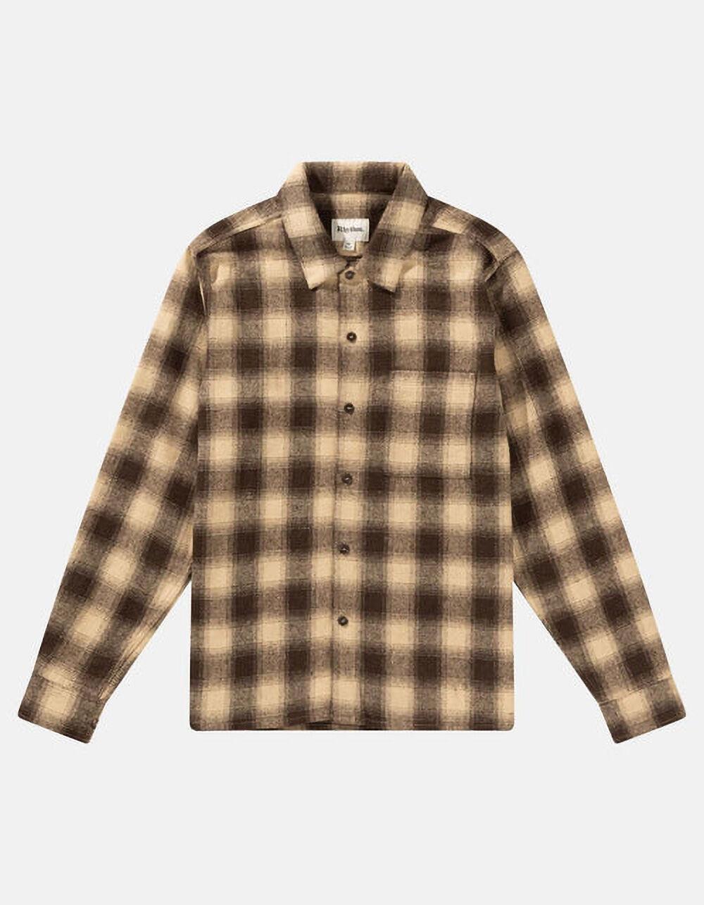 RHYTHM Plaid Mens Flannel - BROWN Product Image