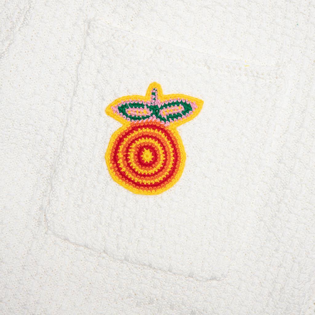 Crochet Shorts With Patches - White Male Product Image