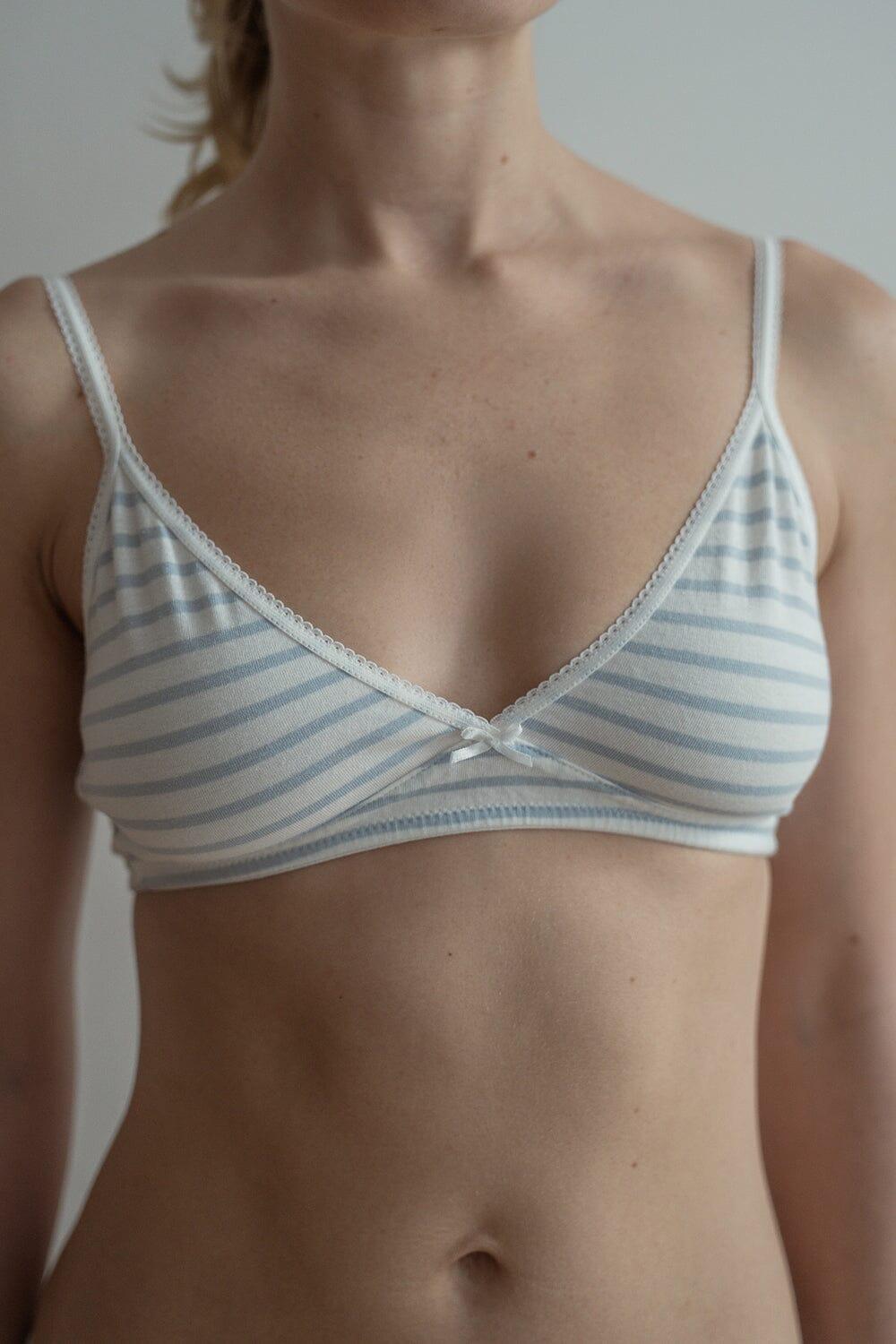 Stripes Lace Bra Product Image