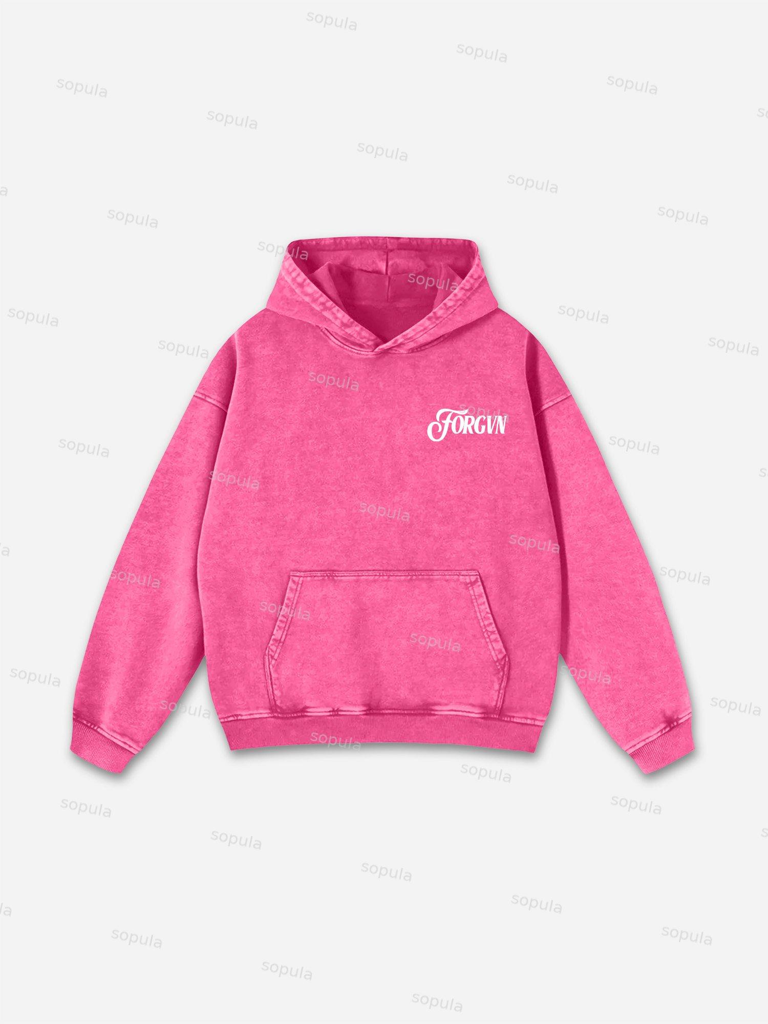 Sopula For God So Loved The World Graphic Washed Hoodie Product Image