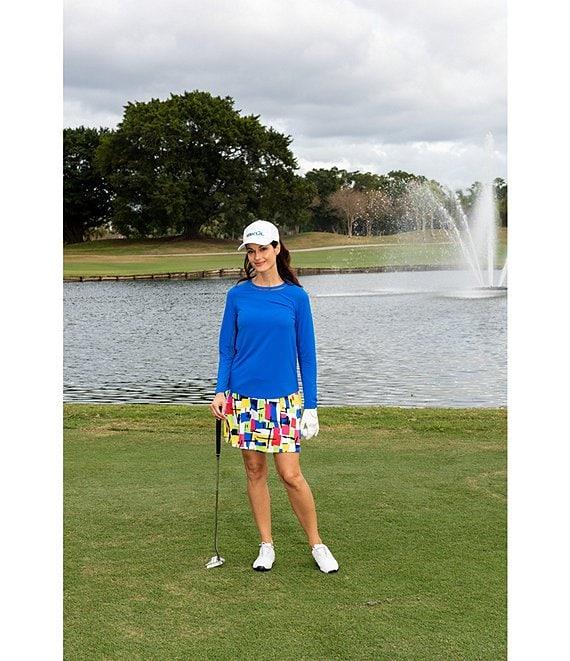 IBKUL Long Sleeve Mesh Inlay Crew Neck Top Product Image