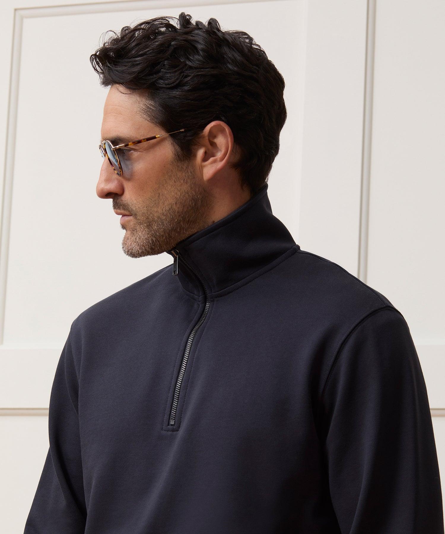 Portuguese Terry Quarter-Zip Sweatshirt Product Image