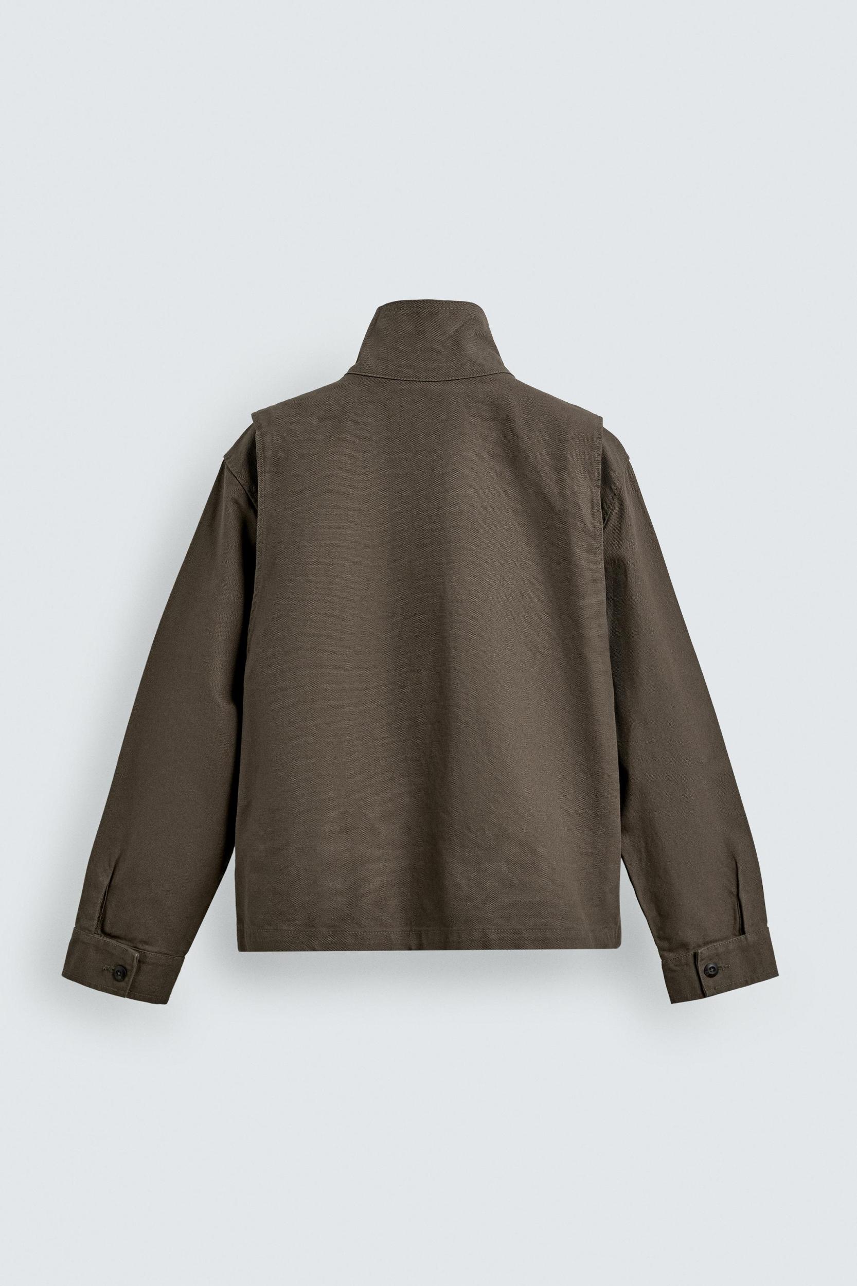 BOXY FIT COTTON CANVAS JACKET Product Image
