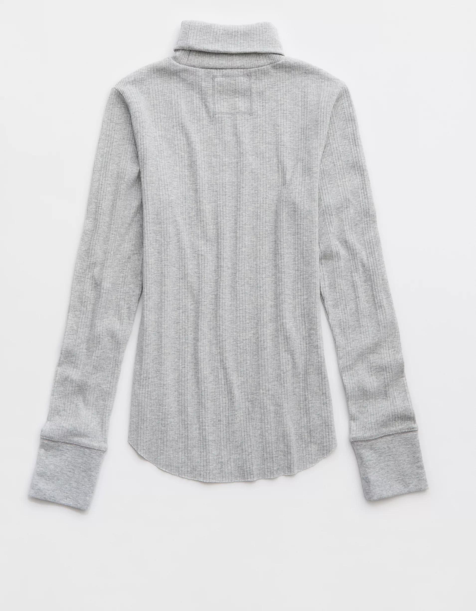 Aerie Essential Turtleneck Layering T-Shirt Product Image