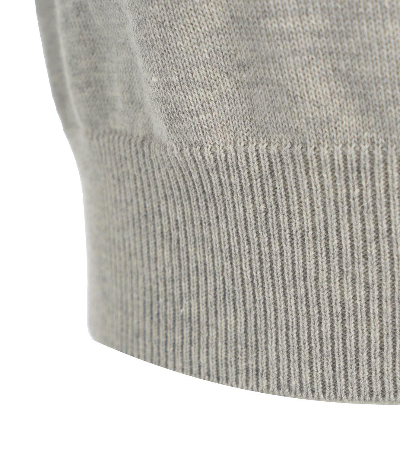 Cropped knit T-shirt Product Image