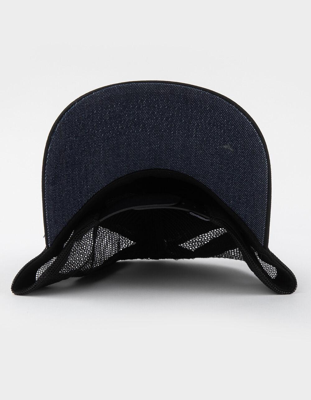 ED HARDY Cowboy Skull Rhinestone Womens Trucker Hat - BLACK Product Image