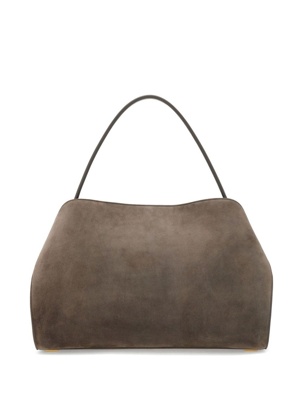 Hug structured suede tote bag Product Image