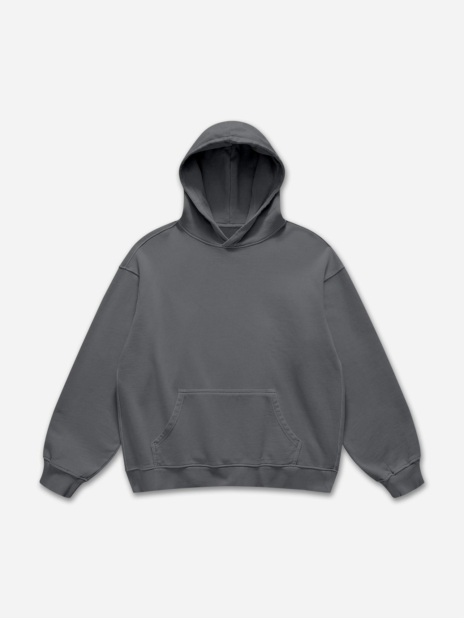 Oversized Heavyweight Cotton Fleece Hoodie Sweatshirt Product Image