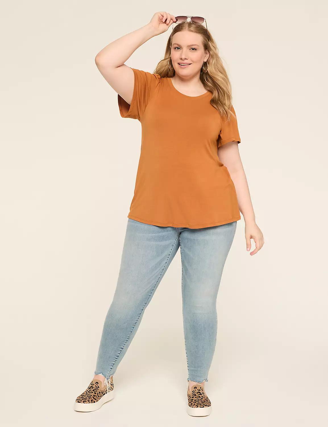 DreamFeel Short-Sleeve Crew-Neck Top Product Image