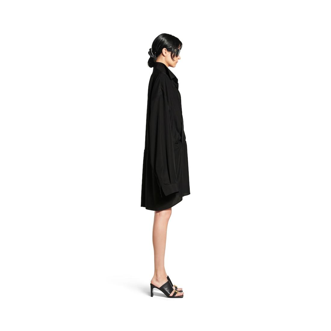 Women's Shirt Mini Dress in Black Product Image