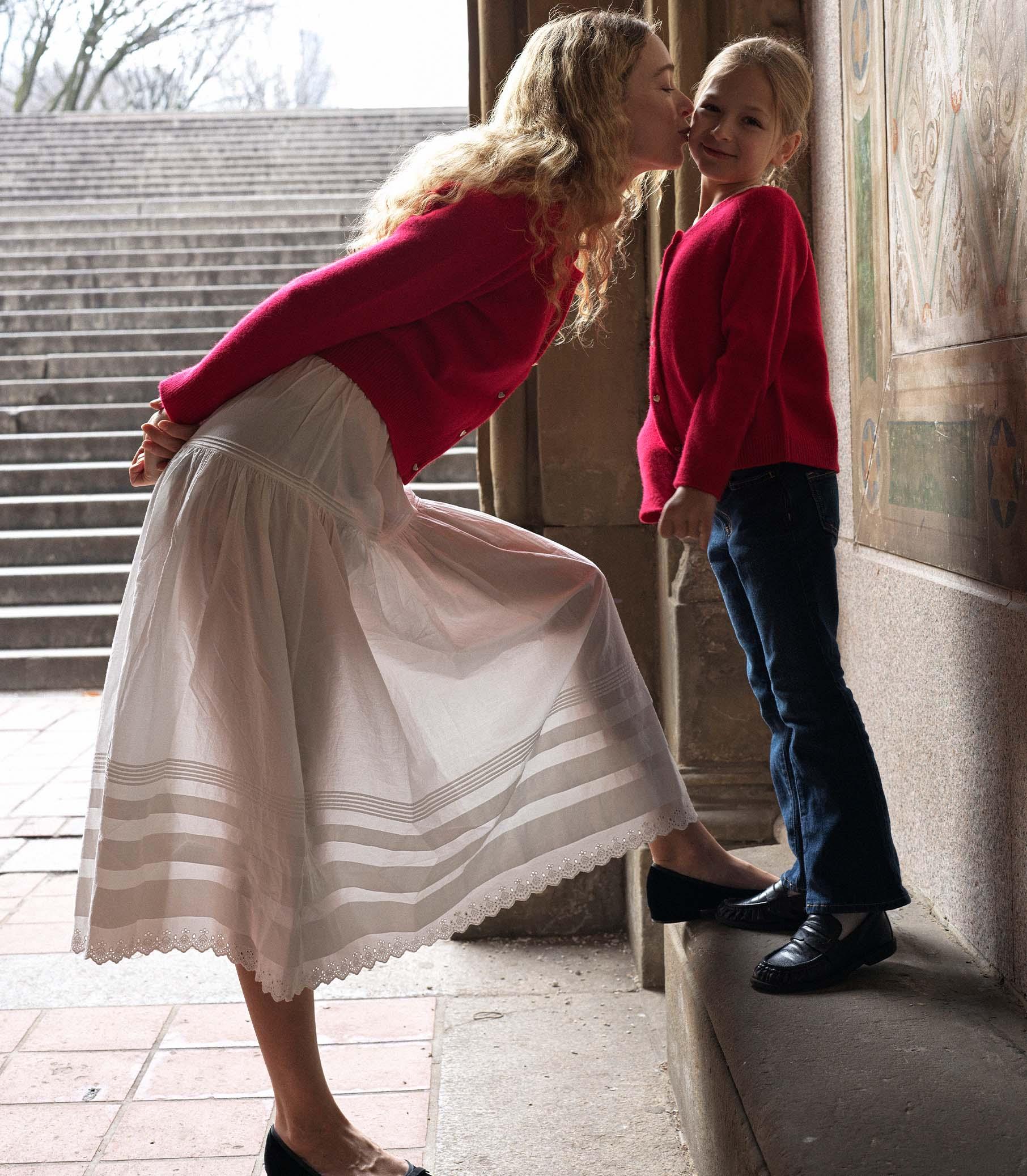 VIVELLE CARDIGAN -- SCARLET ROSE Product Image