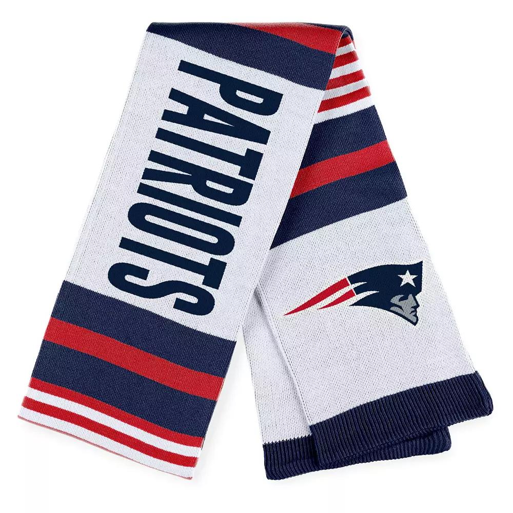 Women's WEAR by Erin Andrews New England Patriots Jacquard Striped Scarf, Team Product Image
