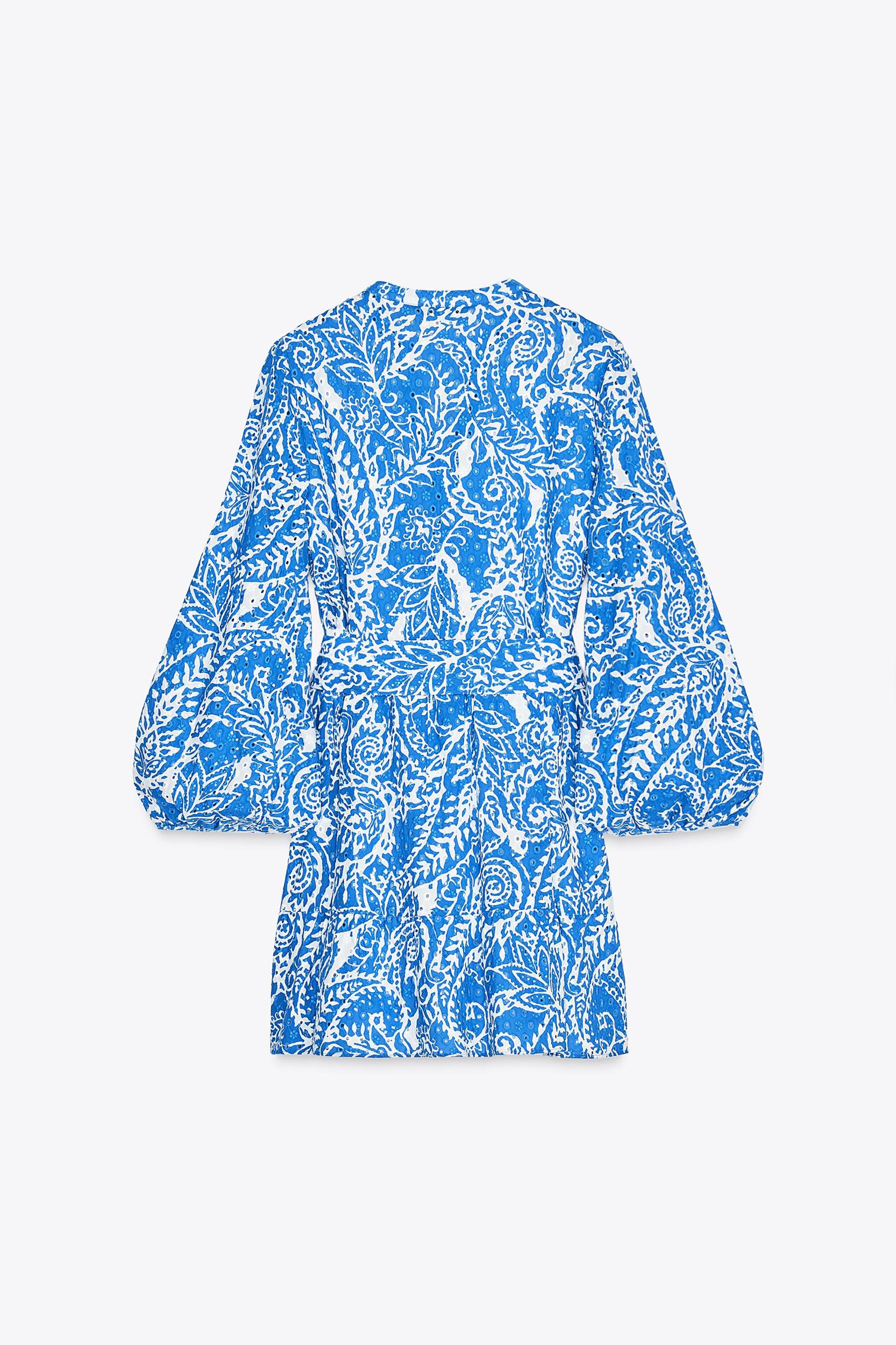 EMBROIDERED BELTED SHIRT DRESS Product Image