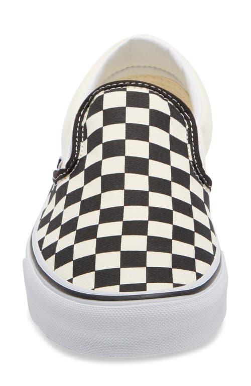 Vans Slip-On Checkerboard Skate Shoe White Product Image