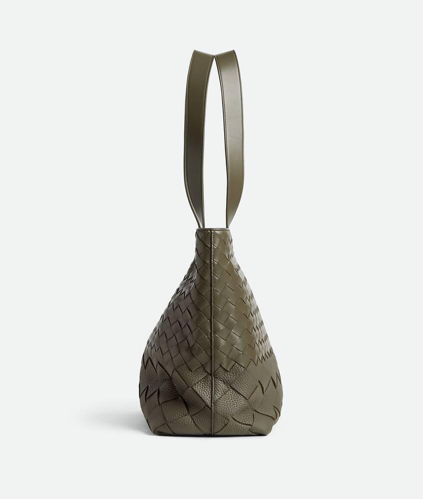 Men's Small Intrecciato Zipped Tote in Cypress Product Image