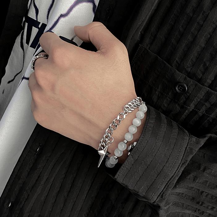 PENDANT PEARL DOUBLE LAYER BRACELET Product Image