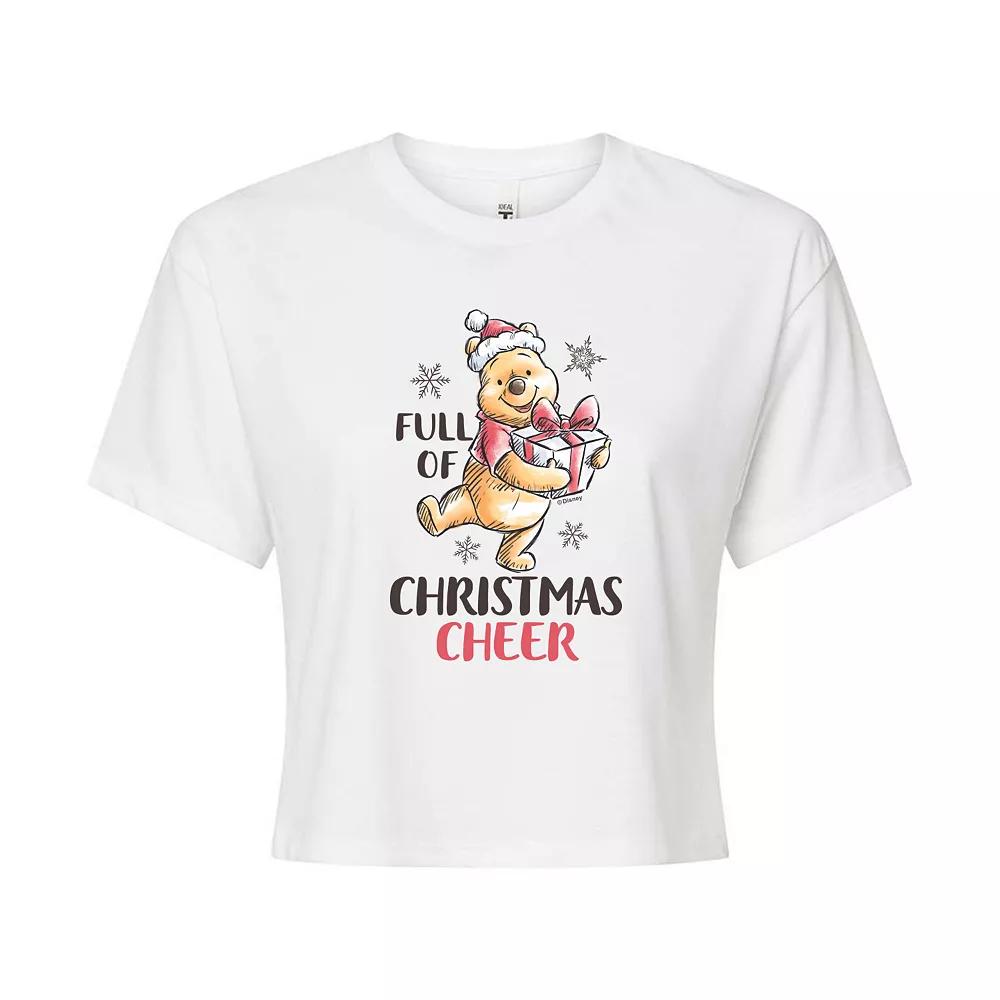Disney's Winnie The Pooh Women's Full Of Christmas Cheer Tee, Girl's,  Product Image