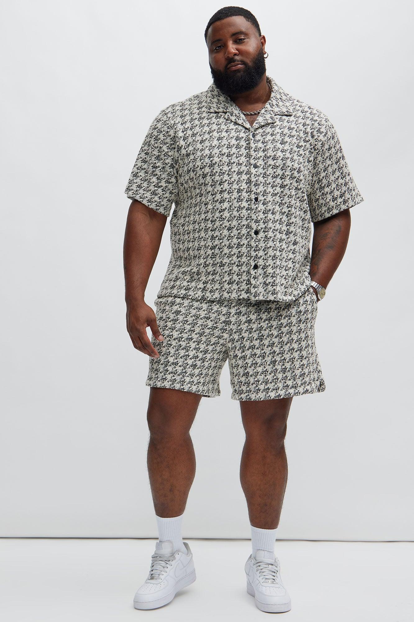 Beck Textured Shirt - Black/White Product Image