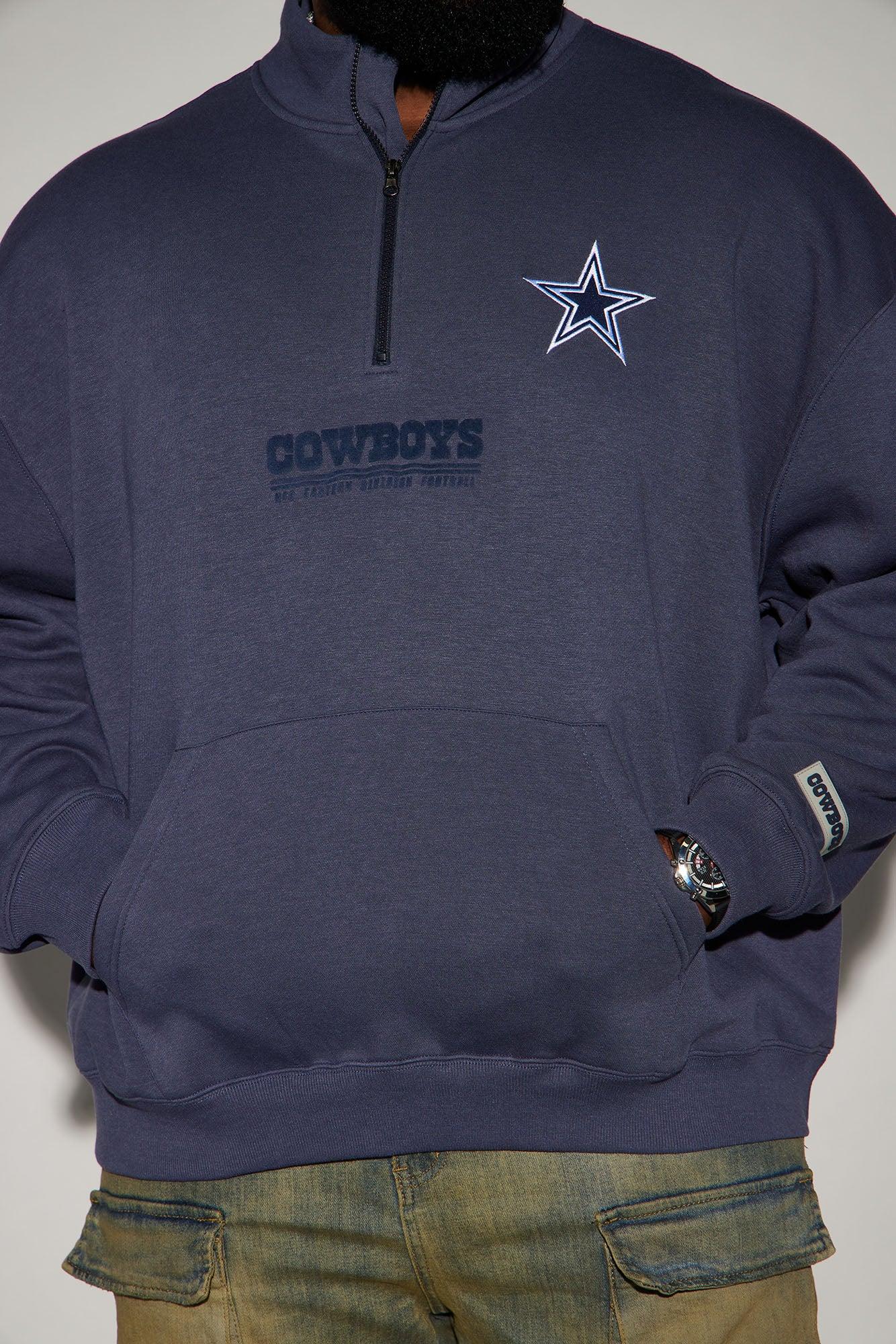 Cowboys Essential Quarter Zip Sweatershirt - Navy/combo Male Product Image