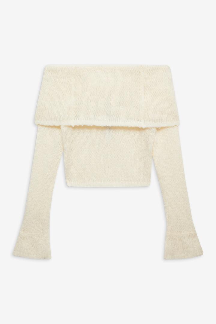 Aspen Knit Top — Cream Product Image