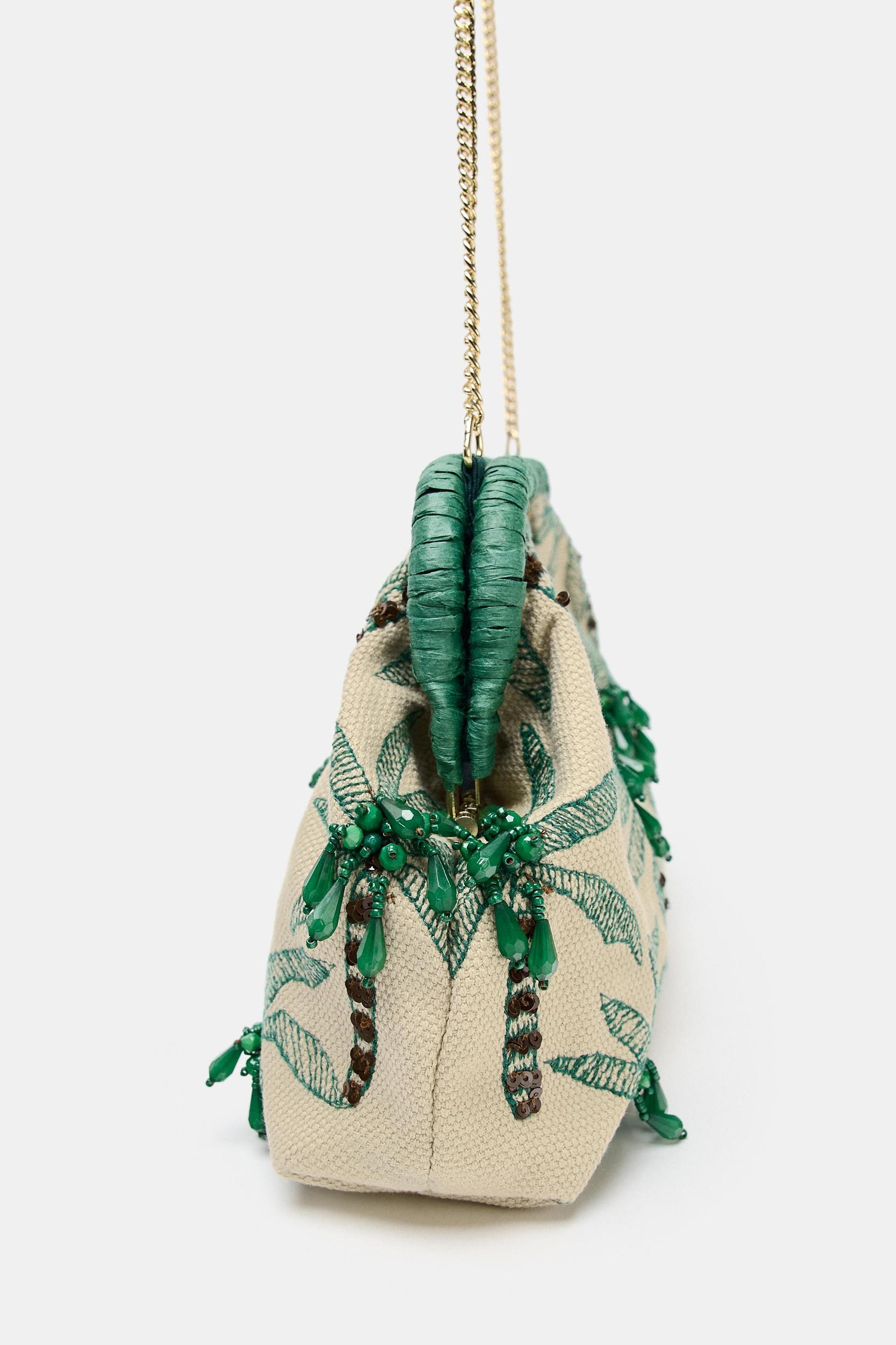 BEADED DETAIL CLUTCH Product Image