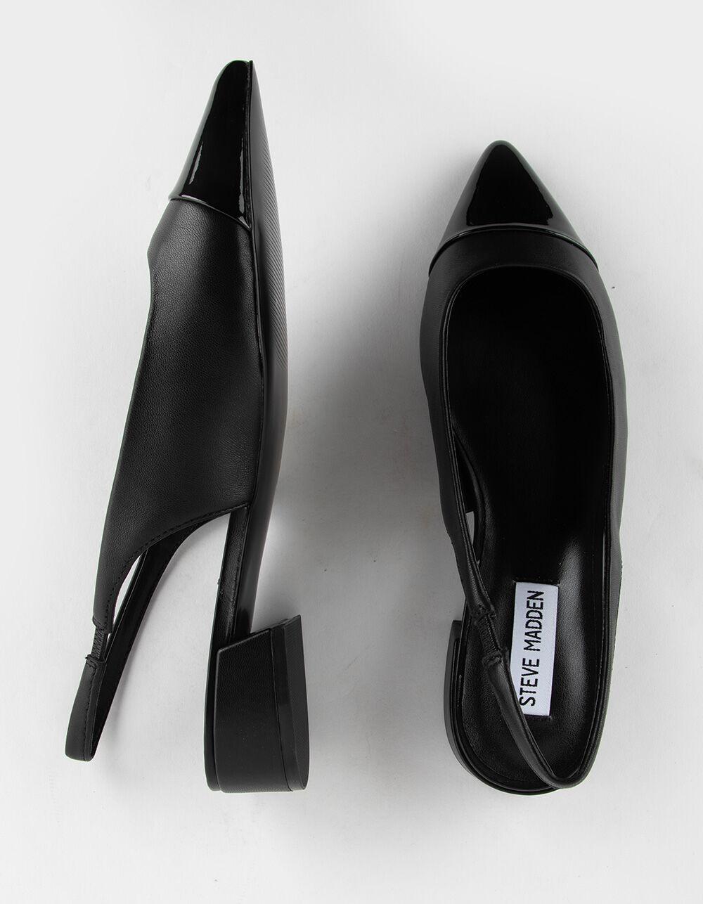 STEVE MADDEN Christann Slingback Block Heel Womens Shoes - BLACK Product Image