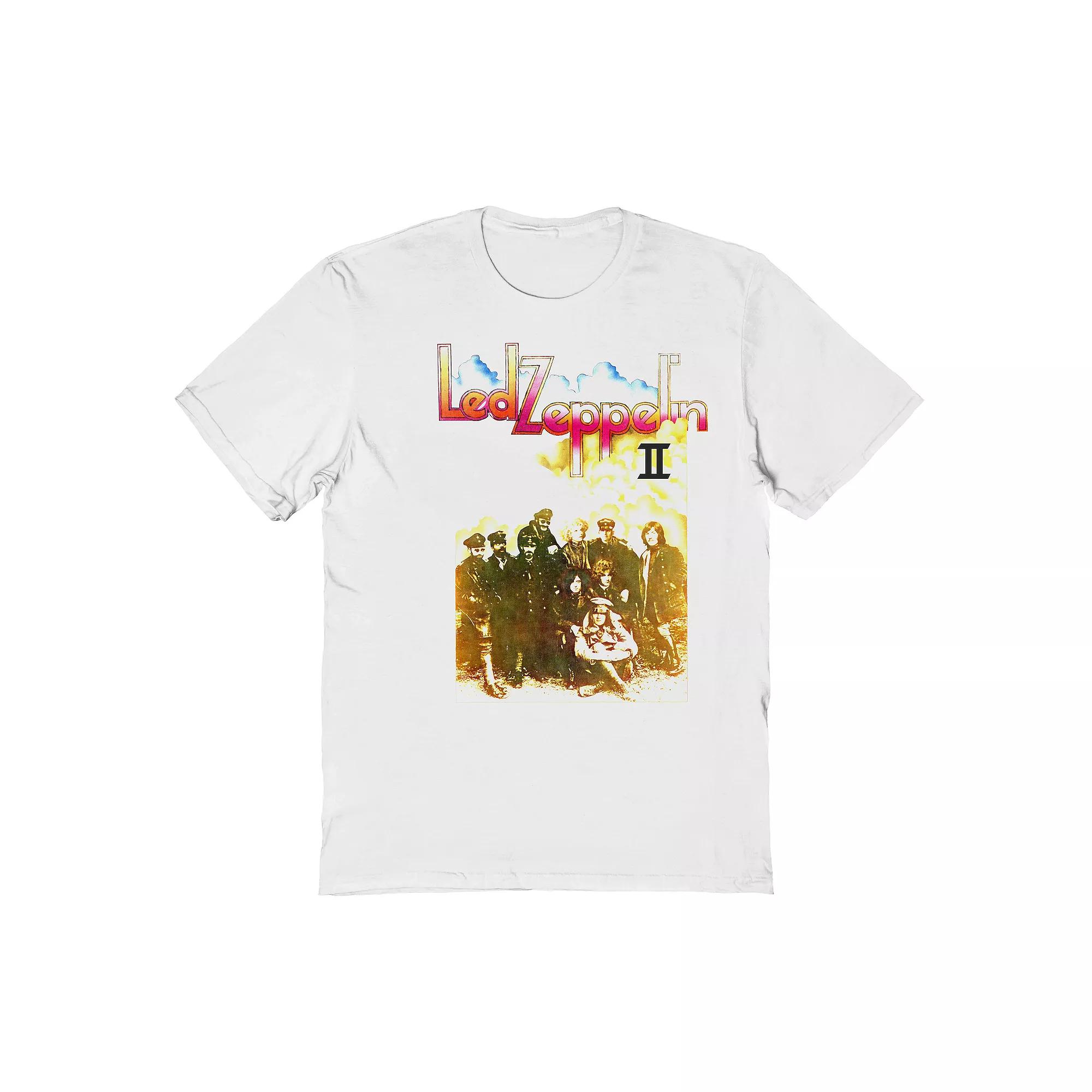 Men's Led Zeppelin Band Clouds Graphic Tee, Size: XXL, White Product Image