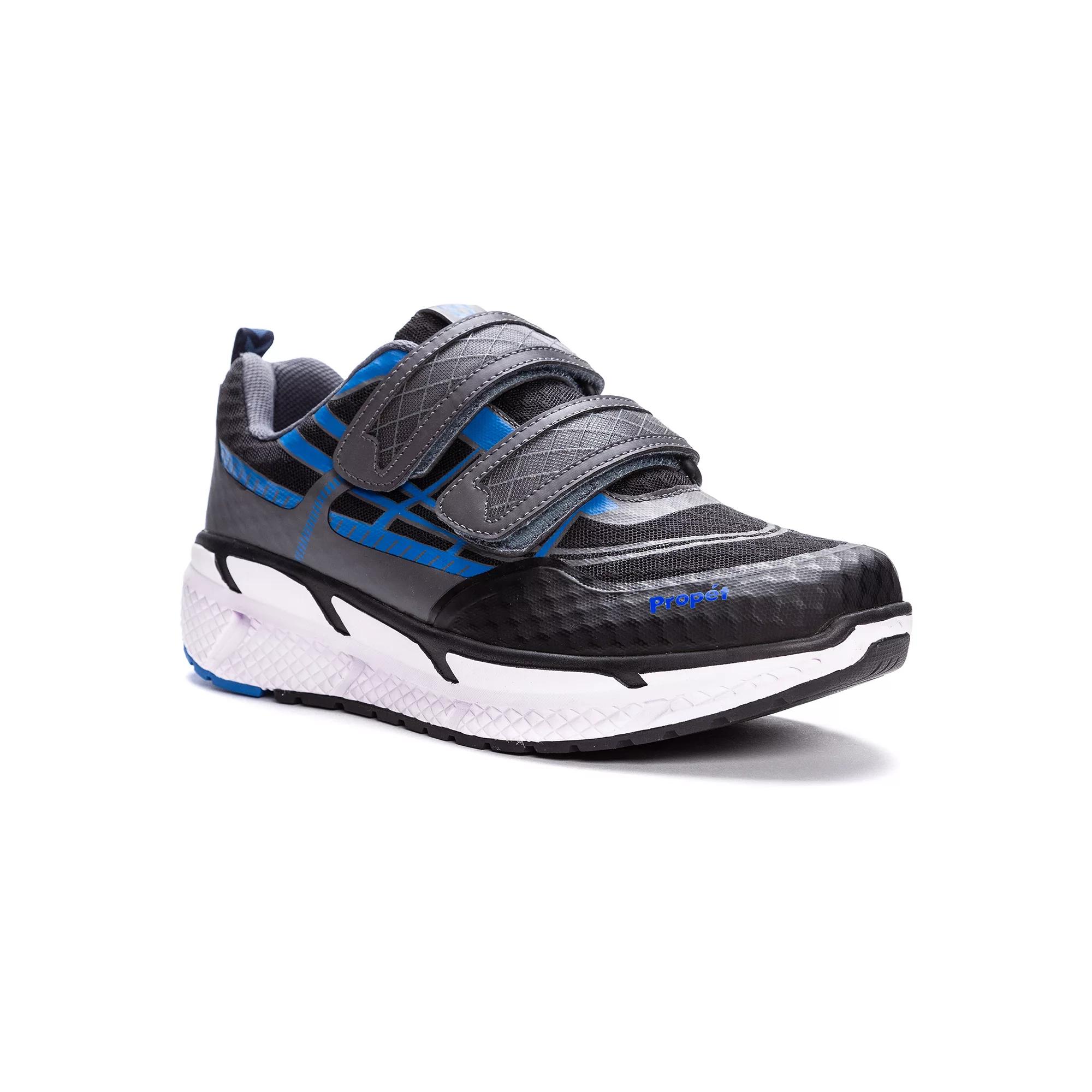 Propet Ultra Strap Men's Athletic Shoes, Size: 18 Wide, Black Blue Product Image