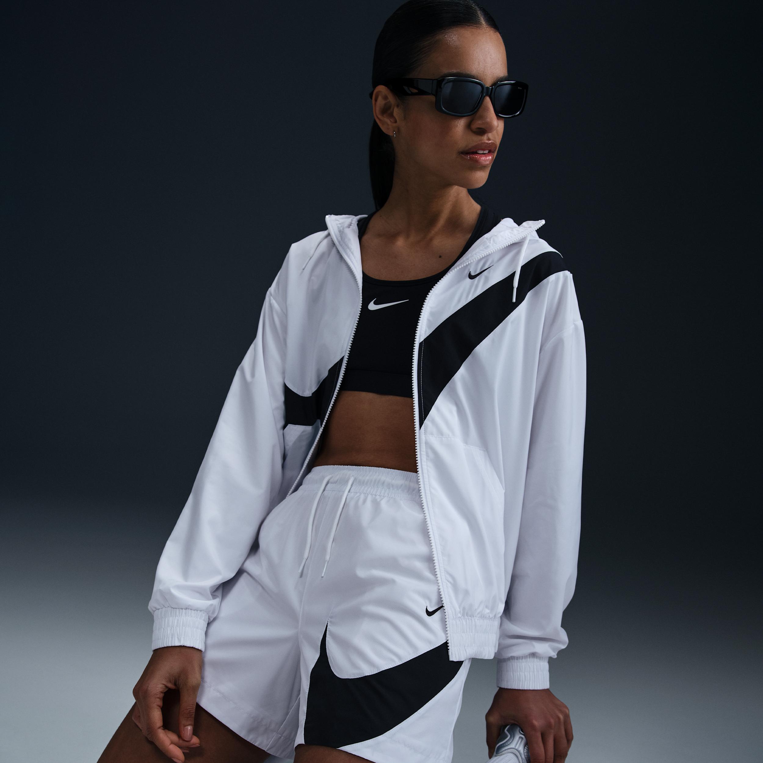 Women's Nike Sportswear Classic Mid-Rise 5" Woven Logo Shorts Product Image