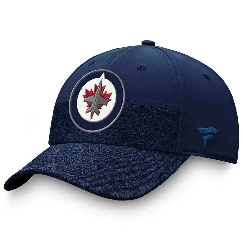 Men's Fanatics Branded Navy Winnipeg Jets Authentic Pro Locker Room 2-Tone Flex Hat, Size: Small/Medium, Jts Blue Product Image
