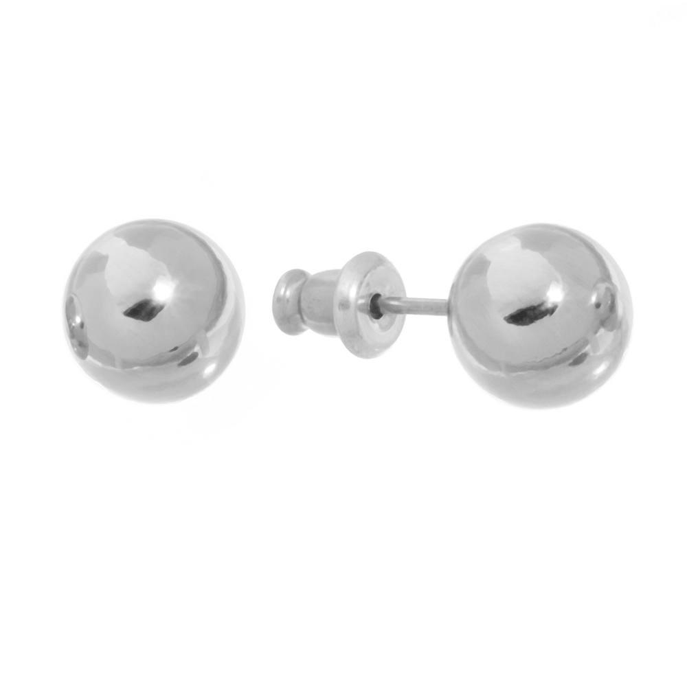 Napier® Polished Metallic Stud Earrings, Women's, Silver Product Image
