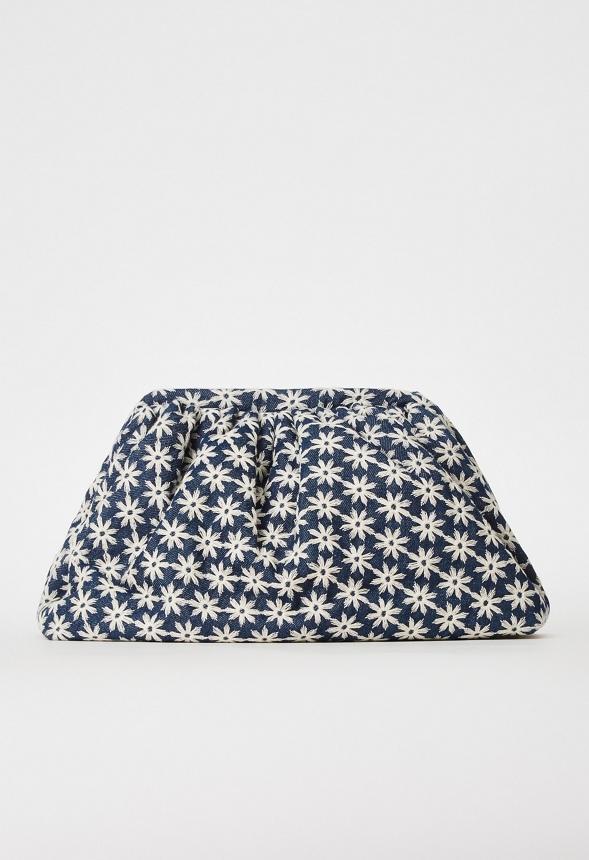 JustFab Margaux Platform Loafer Pump Womens Black/ White Size 8.5 Product Image