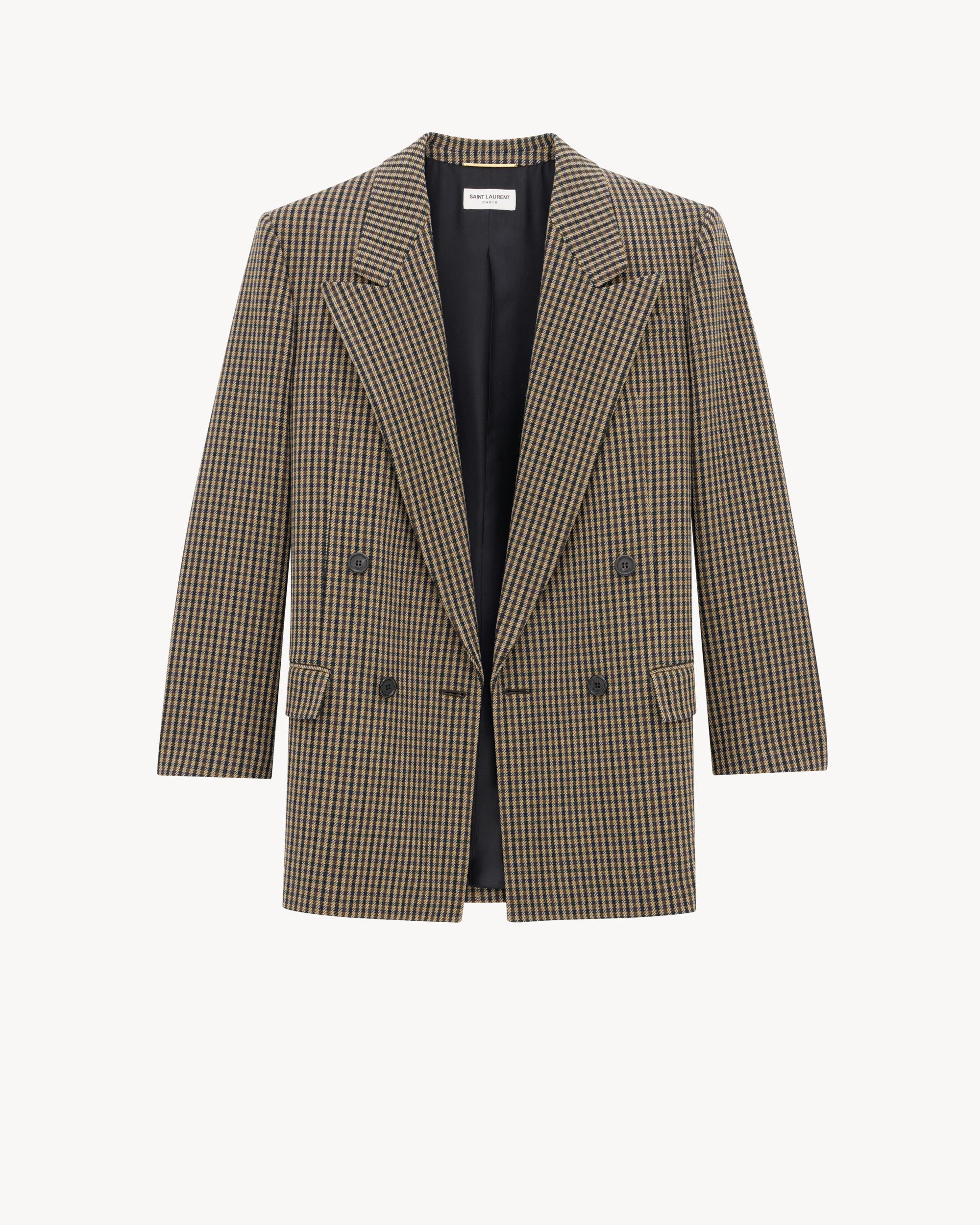 Jacket in Vichy Wool Product Image