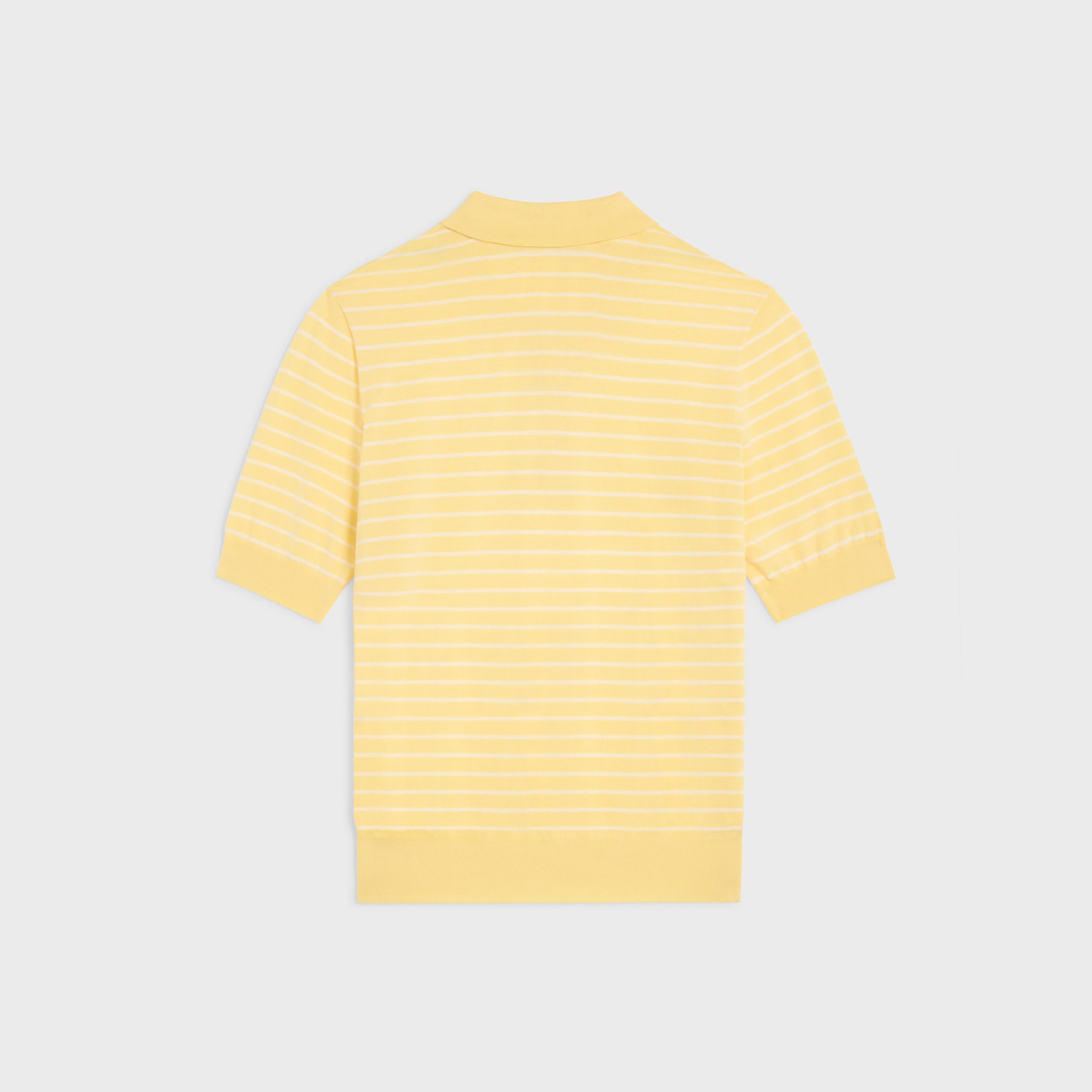 short-sleeved polo sweater IN fine cotton Product Image