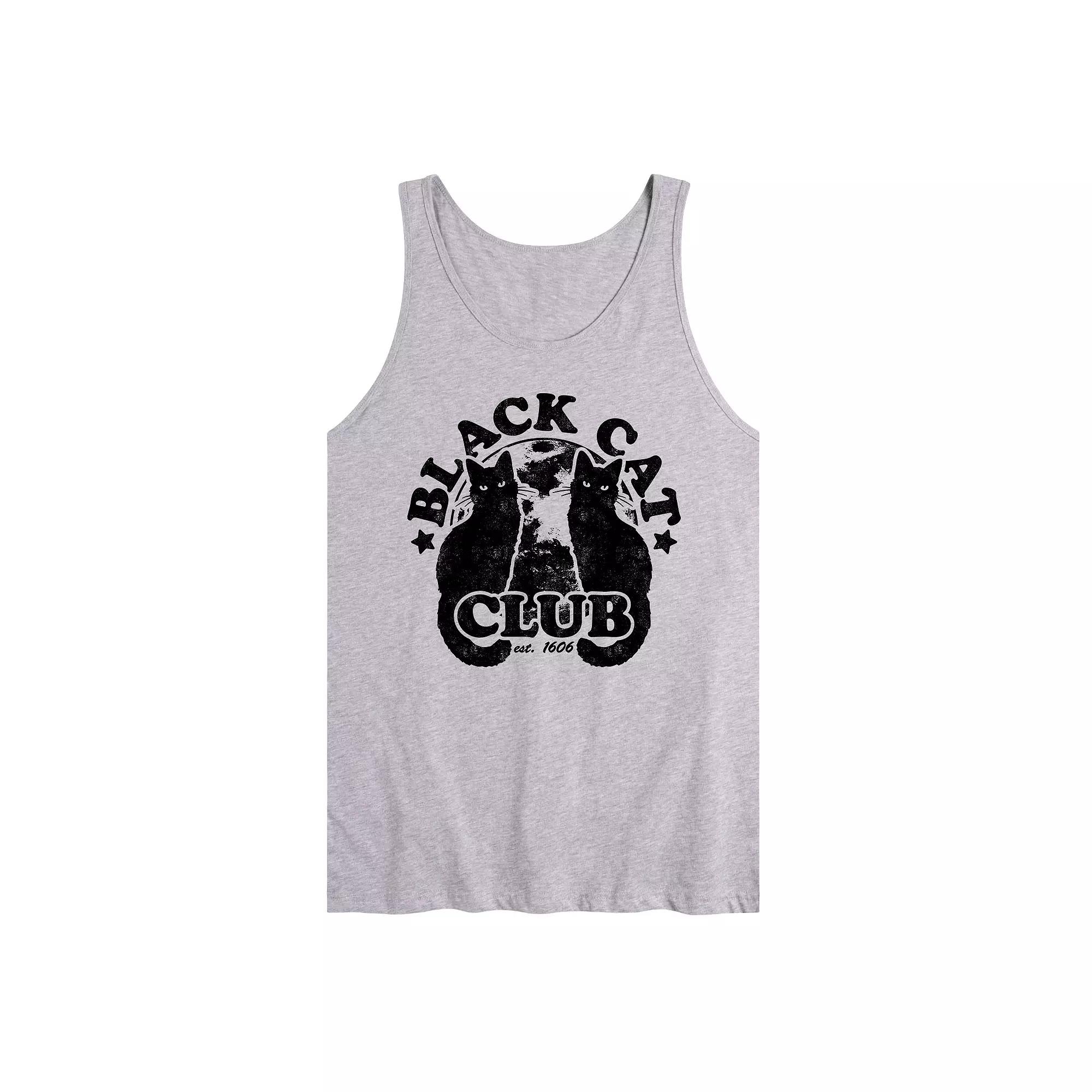 Men's Black Cat Club Since 1606 Witchy Graphic Tank Top,  Product Image