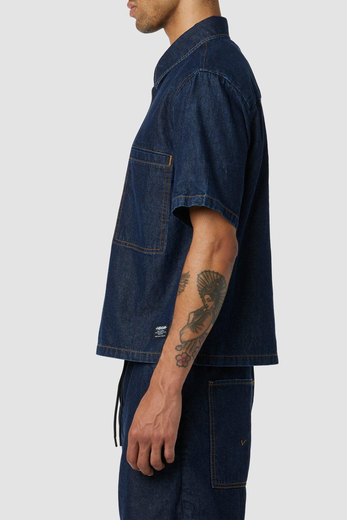 Crop Short Sleeve Shirt Male Product Image