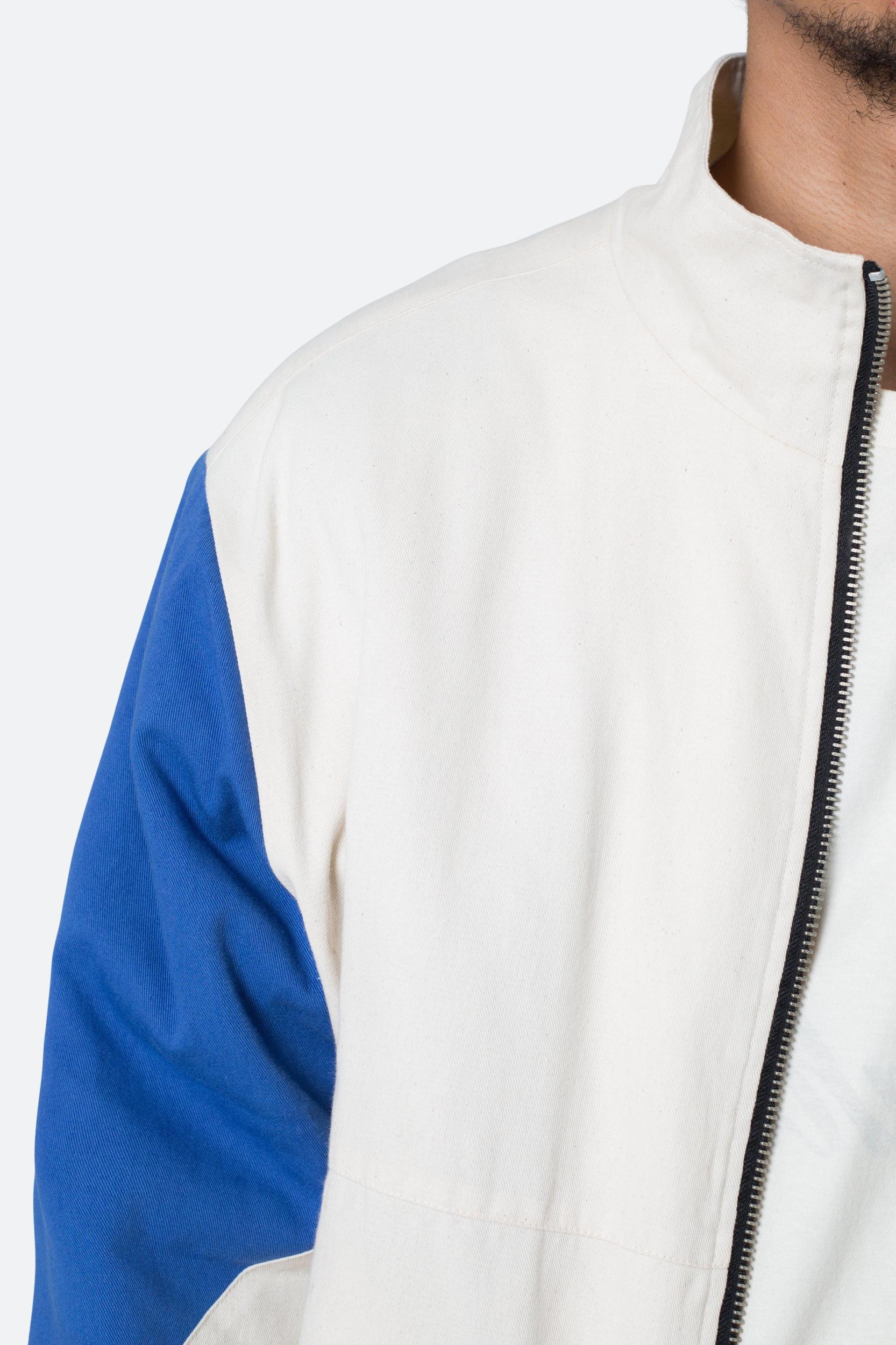 Twill Racing Jacket - Blue/Natural Product Image