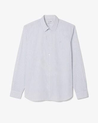 Regular Fit Striped Poplin Shirt Product Image