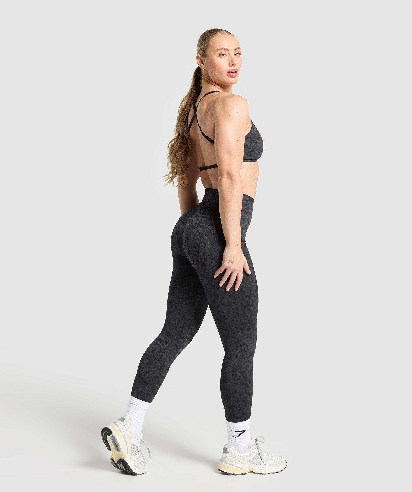Gymshark Adapt Camo Seamless Leggings - Black Female Product Image