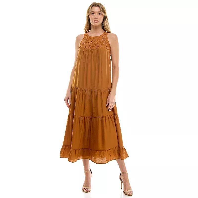 Women's Luxology Woven Tiered Maxi Dress,  Product Image