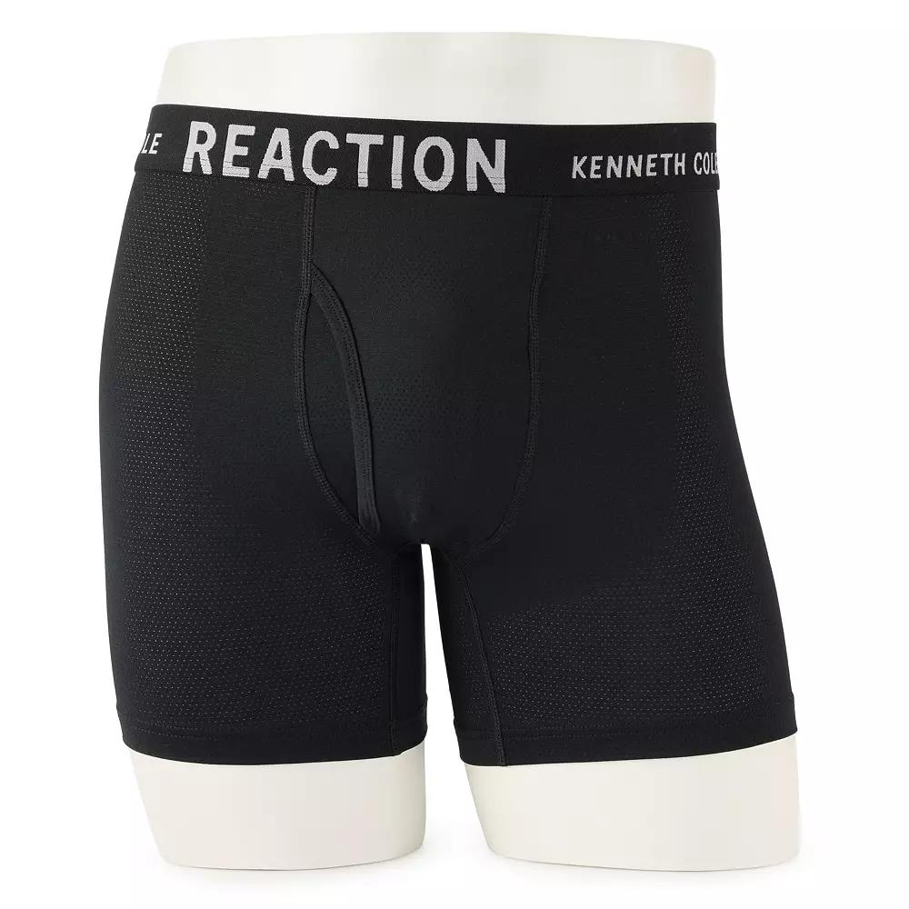 Men's Kenneth Cole Reaction 3-Pack Mesh Boxer Briefs, Size: Small, Black Product Image