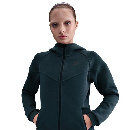 Nike Womens Nike NSW Tech Fleece WR Full-Zip Hoodie - Womens Sweet Beet/Black Product Image