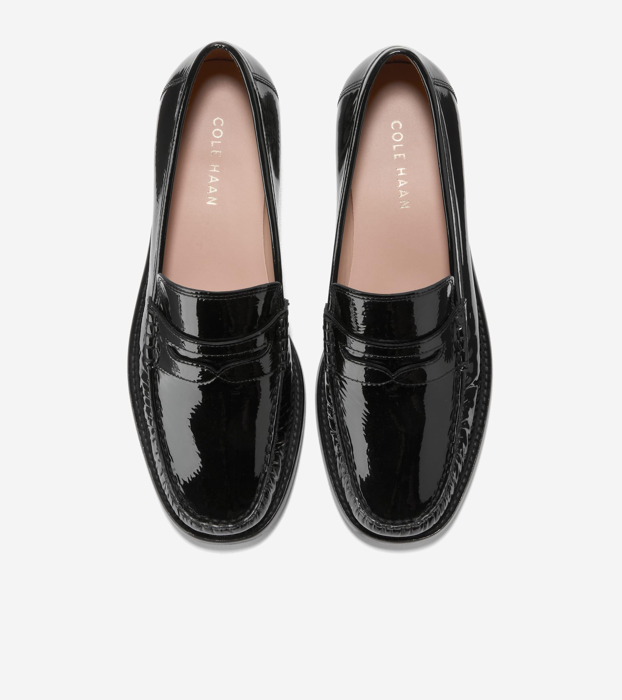 Women's Lana Lux Remastered Penny Loafers in Black | Cole Haan Product Image