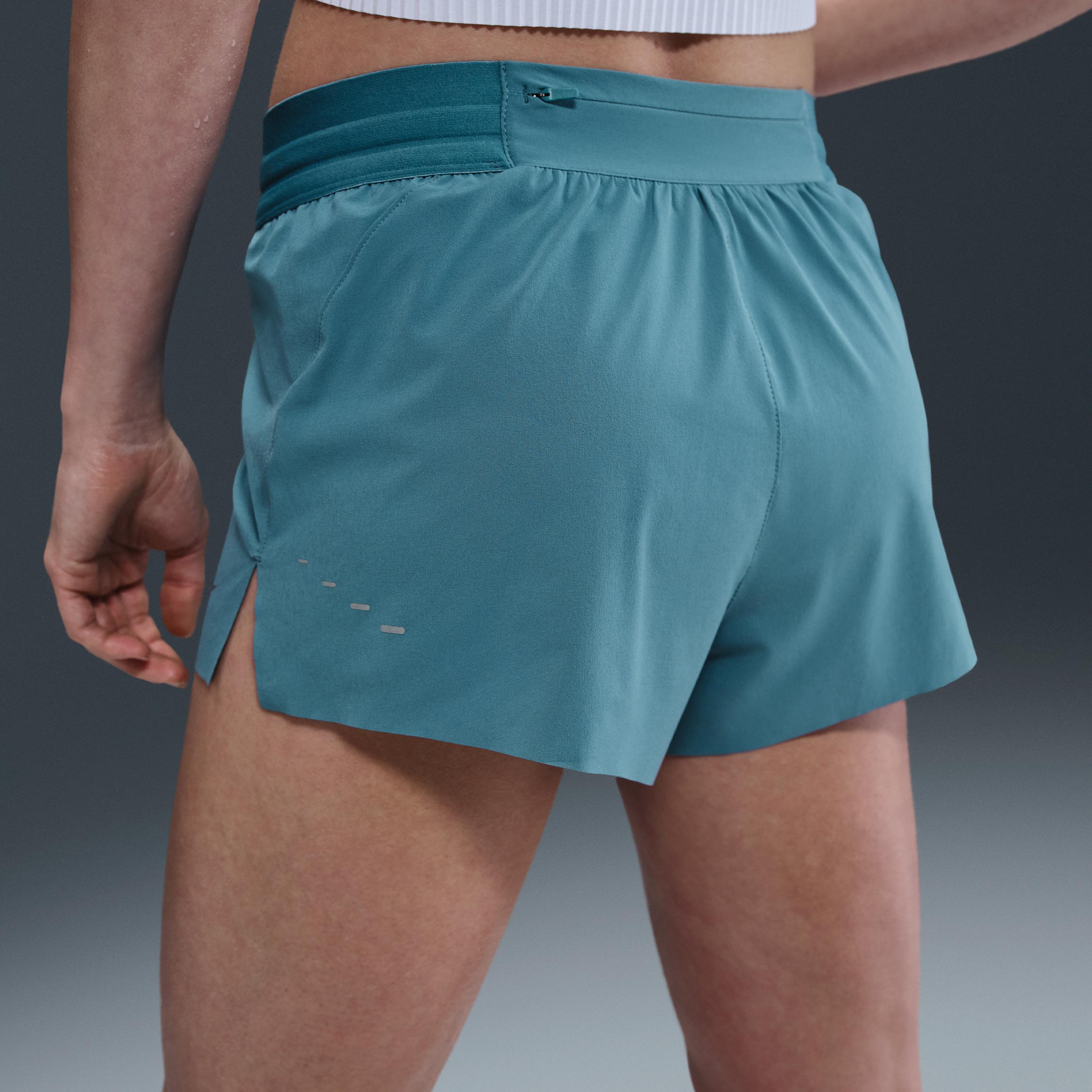 Nike Women's Swift Dri-FIT Mid-Rise 2.5" Brief-Lined Running Shorts Product Image