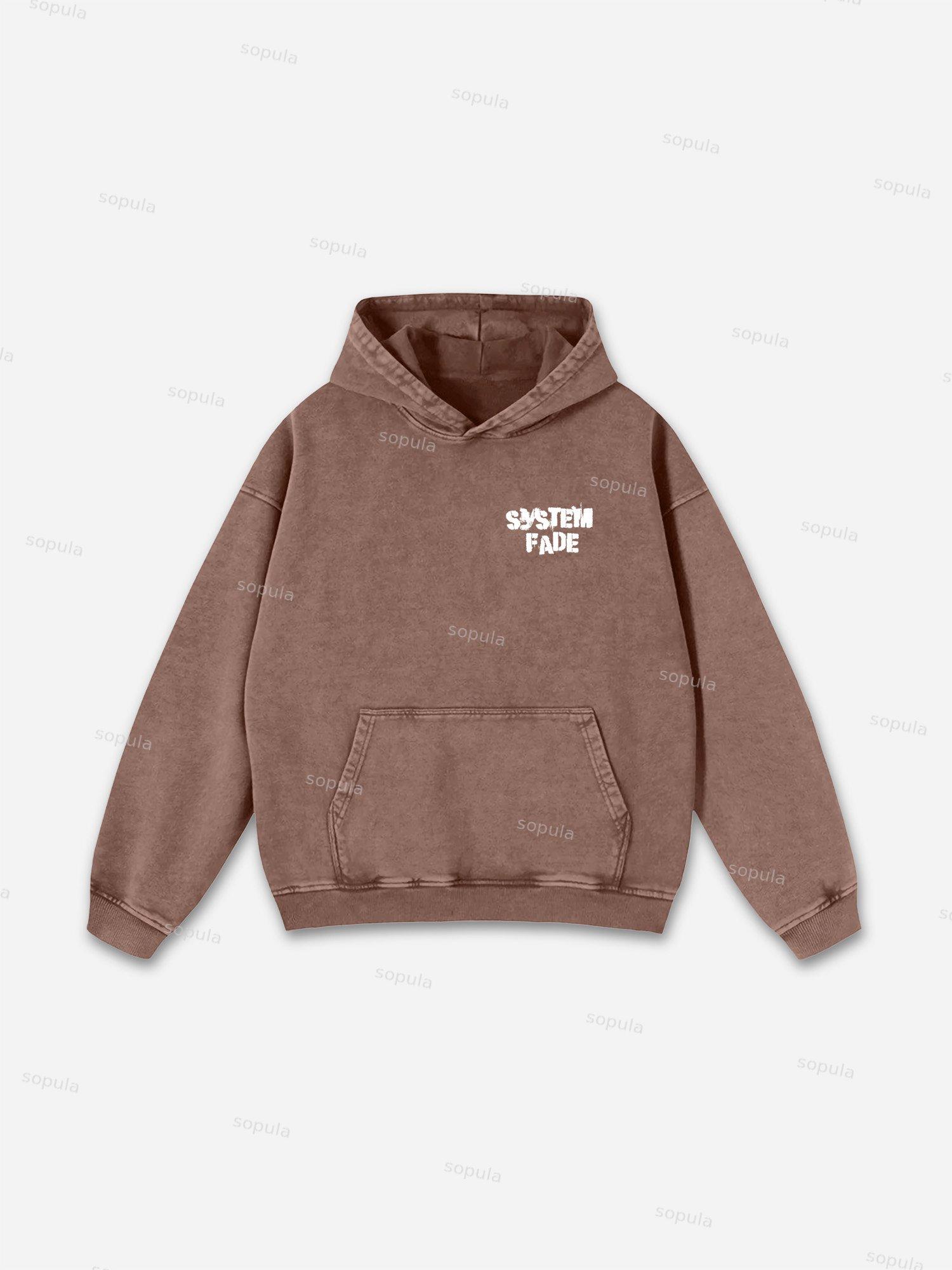 Boyz N The Hood Vintage Aged Graphic Acid Wash Hoodie Product Image