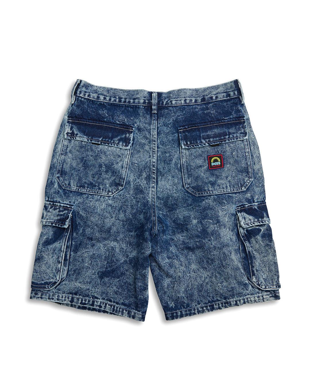 Burly Cargo Short - Mid Indigo Product Image
