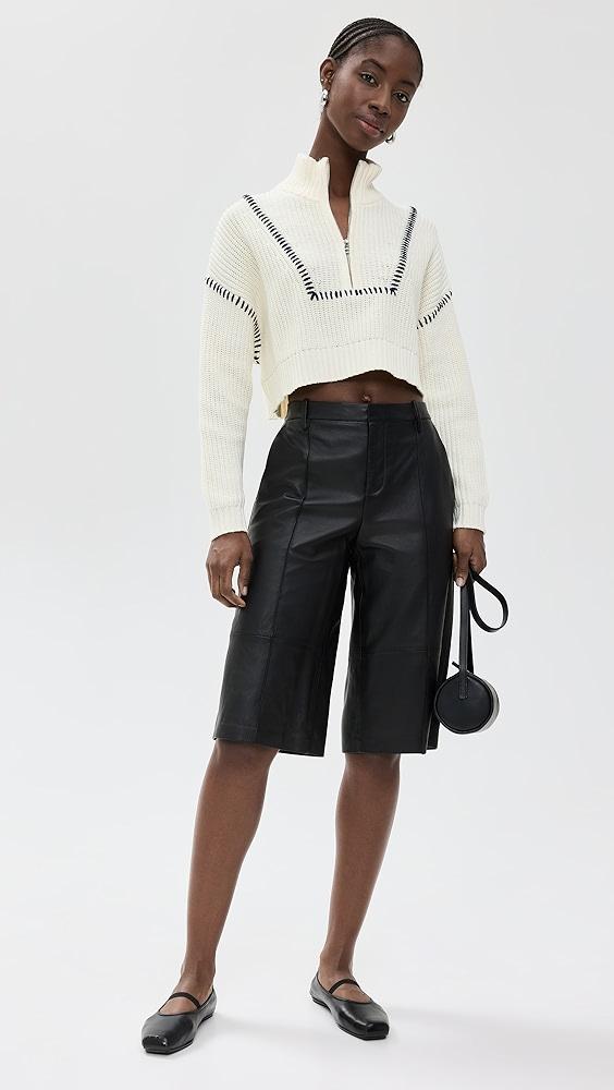 STAUD Cropped Hampton Sweater | Shopbop Product Image