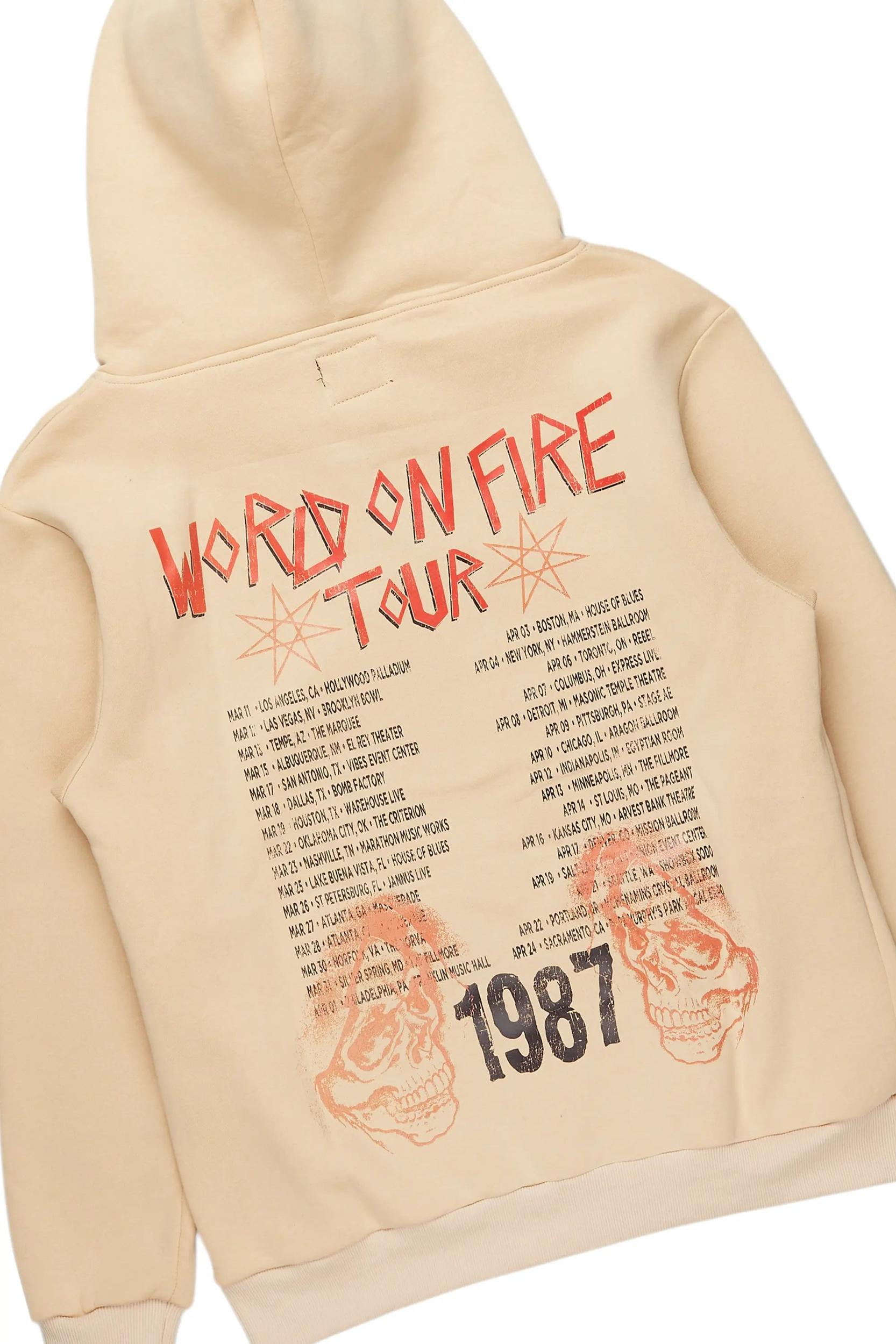 Barrett Sand/Tint Hoodie/Stacked Flare Jean Bundle Male Product Image